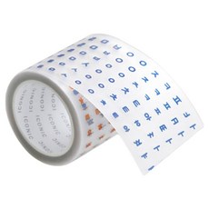 아이코닉 두들 한글 키스컷 테이프 45mm x 5m, 01 Orange blue, 1개 01 Orange blue, 1개