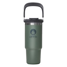 로티캠프 로텀 대용량 손잡이 스텐 빨대 보온 보냉 텀블러, 포레스트 그린, 1.2L, 1개 1개, 1.2L, 포레스트 그린