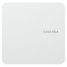 CASA MiLA 柔和色方形電磁爐墊 22cm, 象牙白, 1個