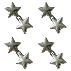 腰圍調節魔術扣 星星, 銀, 4個
