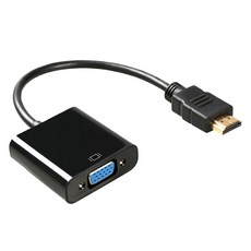 808STORE HDMI轉VGA轉換器 不支援音訊 黑色 TT-HDV101B, 1個
