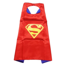 SUPERMAN 超人 愛北鼻英雄系列萬聖節男童披風變裝雙層披風, 70x110公分, 110 x 70cm