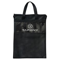 Tapony 網狀短浮板包, 黑色