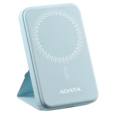 ADATA 威剛 無線磁吸快充 PD/QC極速快充行動電源 5000mAh 20W Type-C, PR050-11LB, 淺藍色