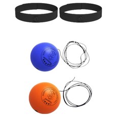 Overman拳擊Tab Ball 2件組, 1組, 橙色, 藍色