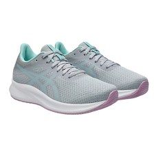 ASICS 亞瑟士 PATRIOT 13 女款慢跑鞋 灰綠色 輕量透氣 舒適緩震 女鞋, 25cm
