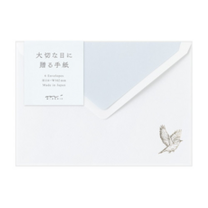 日本MIDORI珍貴之日信封組20596 青鳥 1組 - 精緻信封，傳遞真摯情感