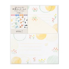 日本MIDORI自然景色四季信紙組，多款自然風景設計信紙套裝，書寫流暢，傳遞溫暖心意, 86512, 1組