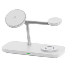 알로코리아 Qi2 3 in 1 맥세이프 20W 고속 무선 멀티 충전기 거치대 UC320WQi2, 화이트, 1개