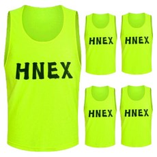 HNEX足球五人制足球隊背心 5入