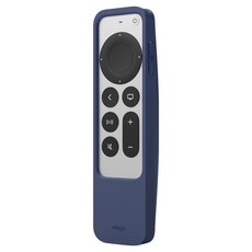 elago R5 2021 Apple TV 4K AirTag遙控器矽膠保護殼 深靛藍色, 單品, 1個