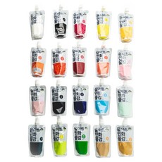 yulart 民畫顏料組, 100ml, 20 種顏色