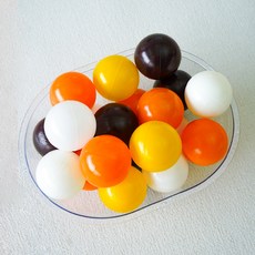 개과천선 블루밍 볼풀공 해바라기 80p + 지퍼 정리망 2p 세트, 랜덤발송(볼풀공), 1세트