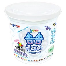 클레이나라 종이나라 솜솜클레이 800g + 컬러매직 4종 x 20g 세트, 흰색(솜솜클레이), 검정, 빨강, 노랑, 파랑(컬러매직), 1세트