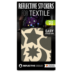 REFLECTIVE BERLIN Textile反光貼紙, 閃耀彩虹, 1個