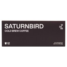 Saturnbird Number系列冷萃咖啡 Hello Coffee Lover 6種*2入組, 1個, 12件, 3g