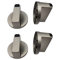 Flex Line瓦斯爐把手旋鈕 銀色 4入, 單品