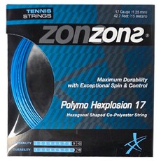 zons 網球線 POLYMO HEXPLOSION 17, 1個, 藍色