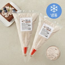 장가네제과 초코 생크림 (냉동), 140g, 2개