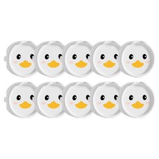 아이끌레 콘센트 감전방지 실리콘 커버 오리화이트, 오리 화이트, 10개 오리 화이트, 10개