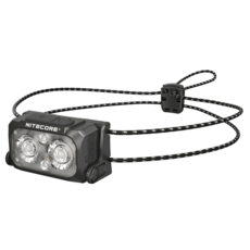 NITECORE 奈特科爾 輕量多色溫頭燈400流明 132m 彈力繩頭燈 附收納袋 NU25 MCT UL, 黑色, 1個