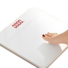 카니아 기분좋은 체중계 26cm 배터리 타입, 화이트 빨간라이트, 1개