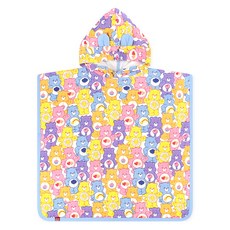 Care Bears兒童款彩色Care Bears連帽沙灘毛巾