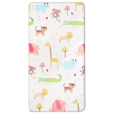 HABABY 嬰兒床包 一般嬰兒床專用 130 x 70cm 動物王國 台灣製, 1個