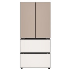 LG전자 디오스 오브제컬렉션 김치톡톡 Fit Max 4도어 480L 스탠드형 김치냉장고 방문설치, 클레이 브라운 + 베이지, Z484GCB123S 클레이 브라운 + 베이지, Z484GCB123S