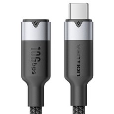 벤션 USB3.2 10Gbps C타입-C타입 4K 영상 지원 MF 연장케이블 블랙, 1개, 1m