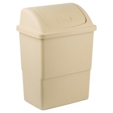 바이굿즈 와이드 종량제 대용량 쓰레기통 75L, 베이지 베이지