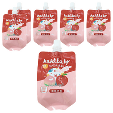 haha baby Q凍飲 甜桃蘋果, 6個, 180g