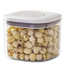 寵物密封儲糧桶, 透明, 0.5L, 1個
