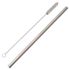 TEMPEST 純鈦吸管 平口 8 x 215mm, 輕巧耐用環保吸管, 1支