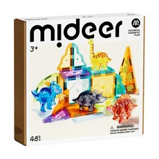mideer 多彩透光磁力片, 侏儸紀冒險, 1盒