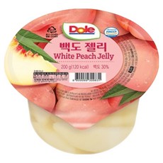 Dole 都樂 白桃杯裝果凍 1個入, 200g, 1個