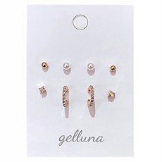 Gelluna 女款 可愛閃亮耳環組