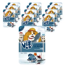 ViF 肉絲濃湯好鮮犬餐包,E4 鮪魚雞肉濃湯,熟齡犬適用,12包,75g,美味營養餐包