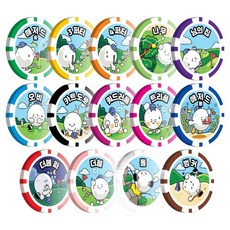 Coms 高爾夫遊戲籌碼球標 14種組, 1套