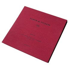 ICONIC 第4代票根收集冊, 酒紅色, 50張, 1本