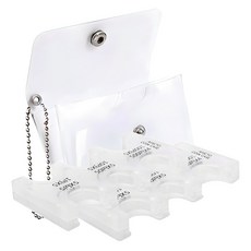 AFECTO 零錢包2個+PVC透明收納包組 透明色 110x75x10mm, 110 x 75 x 10mm
