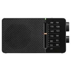 SANGEAN 山進電子 AM/FM 口袋式收音機, 黑色, SR36