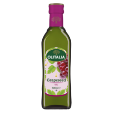 OLITALIA 奧利塔葡萄籽油500ml，義大利原裝進口，高發煙點，適合煎炒炸烤, 500ml, 1瓶