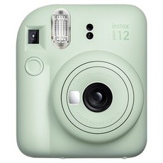 FUJIFILM 富士 instax Mini 12即拍相機 薄荷綠+底片 60張+透明保護殼+馬卡龍2層相冊 隨機出貨+Logo收納包 隨機出貨, 1套, 單品