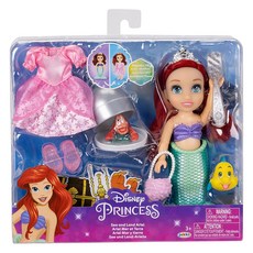 jakks PACIFIC Disney 迪士尼公主 小美人魚 愛麗兒娃娃經典禮服組, 1盒, 混和顏色