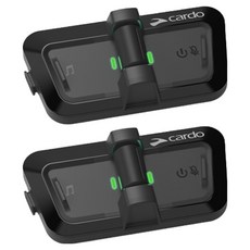 cardo PACKTALK OUTDOOR 戶外運動通訊藍牙耳機 2個, 黑色, SP000101