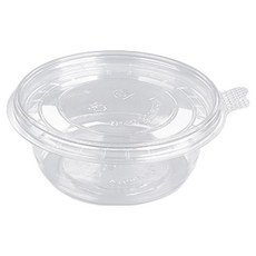 Irowol生活圓形PET透明小菜容器+蓋子組 小 250ml, 50套