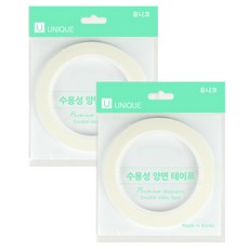 UNIQUE 水溶性雙面膠帶 5mm, 2個, 單色