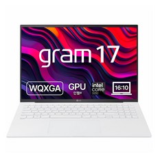 LG전자 2024 그램 17 코어Ultra5, 스노우 화이트, 17ZD90SU-GXF6K, 256GB, 8GB, Free DOS