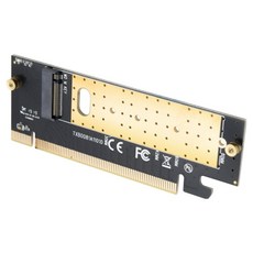 Coms PCI Express轉換轉接器 M.2 NVME Key M to PCI-E 16x轉換卡 外接硬碟型散熱片散熱貼, BT254, 1個